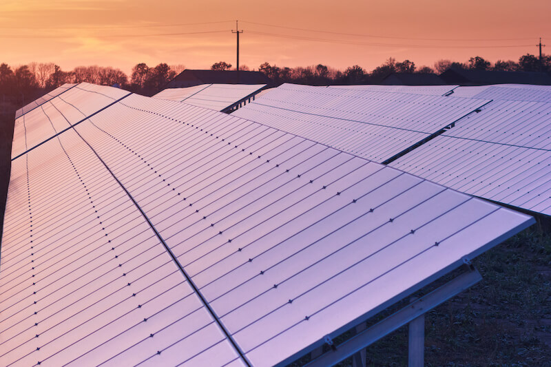Solar-panels-at-sunset-356421