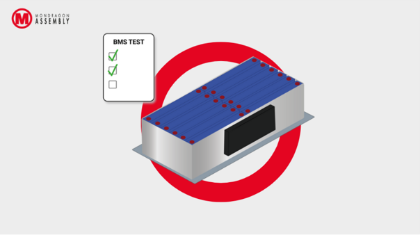 Automated BMS testing integrated in a battery assembly line