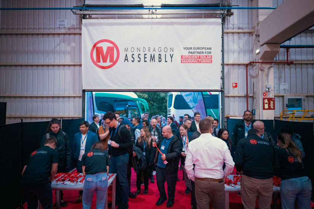Main entrance to Mondragon Assembly in Aretxabaleta during the solar innovation event