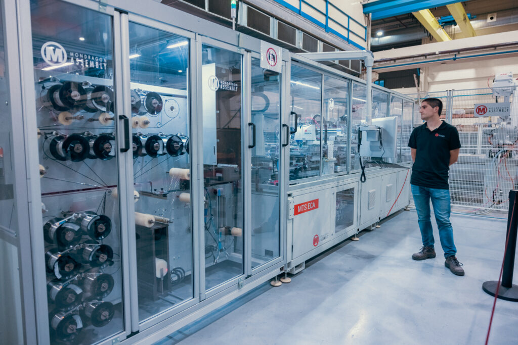 Demonstration of solar machinery at Mondragon Assembly Aretxabaleta 2025