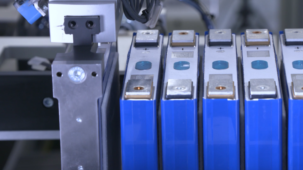 Battery Testing Processes on an Automated Production Line with Battery Pack Modules in an Industrial Environment